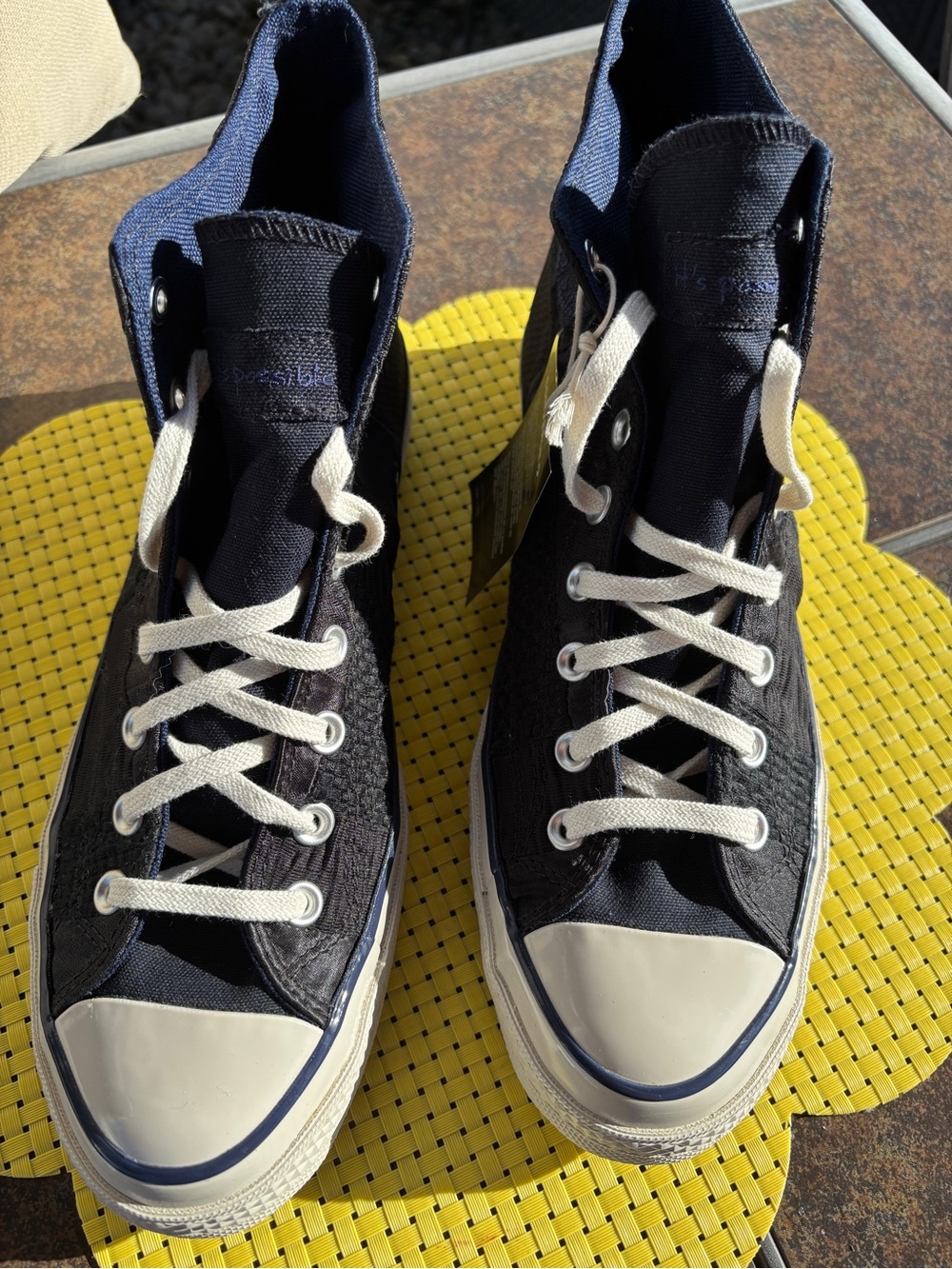 Converse Chuck Taylor 70 High “It’s Possible” High Top Sneakers in Navy/Black